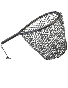 Kolpo Black Rubberized Landing Net 76 cm – Head 44x43 cm, Deep Net 53 cm Trou Area