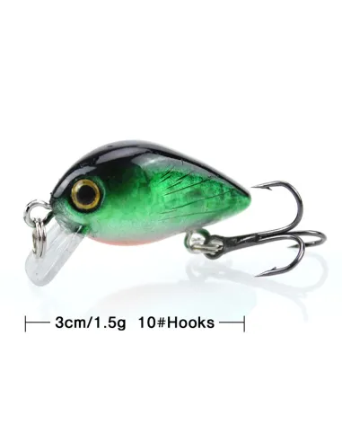 Mini Minnow Troutkiller Kolpo 1.5g Artificial Trout Area for Lake River Stream Trout