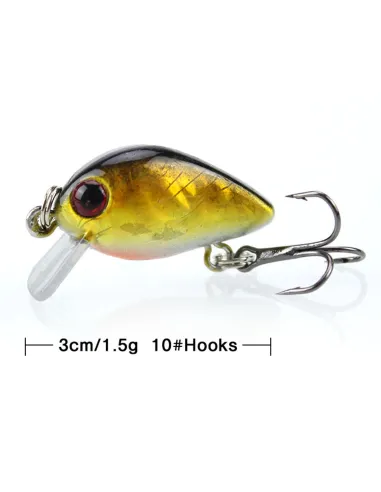 Mini Minnow Troutkiller Kolpo 1.5g Artificial Trout Area for Lake River Stream Trout