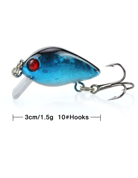 Mini Minnow Troutkiller Kolpo 1.5g Artificiale Trout Area per Trota Lago Fiume Torrente Esche Artificiali Minnow Kolpo