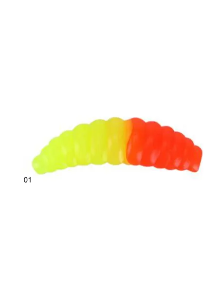 Camola Bicolor Kolpo 3.5cm 1.4g Super Attrattiva – 5 Pezzi per Trota Trout Area e Spinning Siliconici Kolpo