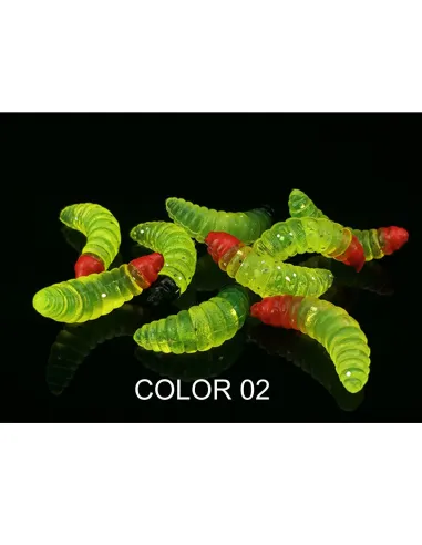 Camola Morbida Natural Color 2.4cm 0.5g Kolpo – Soft Bait Trout Area e Persici (5 pz)