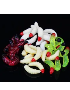 Camola Morbida Natural Color 2.4cm 0.5g Kolpo – Soft Bait Trota (5 pz) Siliconici Kolpo