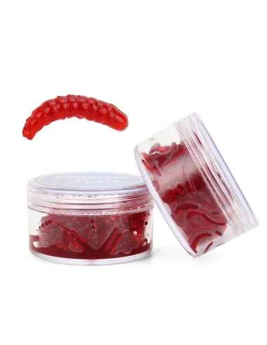 Kolpo 1.8cm Fake Silicone Maggot – Artificial Baits for All Types of Fishing