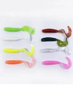 Falcetto Morbido 6cm 2g Kolpo – Soft Bait Super Attirante per Predatori Mare Lago Fiume (10 pz) Siliconici Kolpo