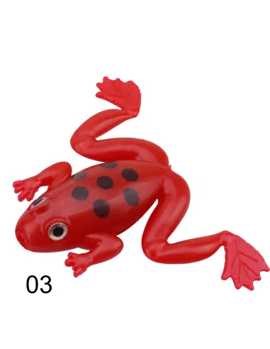Rana 3cm 2.5g Kolpo Esca Soft Frog per Spinning (3 pz) Siliconici Kolpo