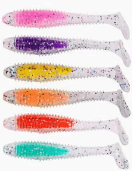 Artificiale Gommato 6.5cm 2.2g Kolpo – Soft Bait Spinning (3 pz) Siliconici Kolpo