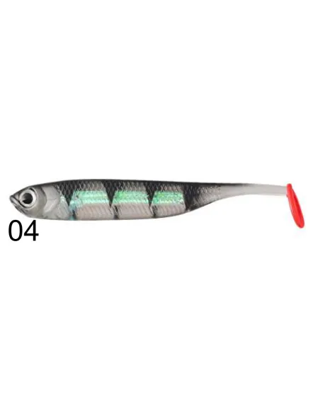 Shad Gommato Kolpo Real Fish 7.5cm 2.2g Soft Bait Spinning Mare Lago Fiume Predatori 3pz Siliconici Kolpo