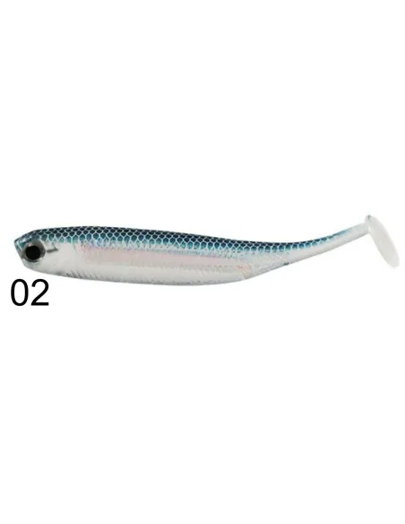 Shad Gommato Kolpo Real Fish 7.5cm 2.2g Soft Bait Spinning Mare Lago Fiume Predatori 3pz Siliconici Kolpo