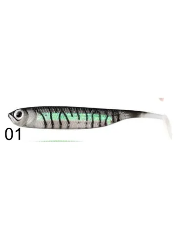 Shad Gommato Kolpo Real Fish 7.5cm 2.2g Soft Bait Spinning Mare Lago Fiume Predatori 3pz Siliconici Kolpo