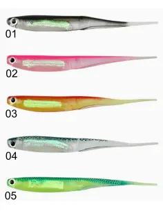 Pesciolino Gommato Kolpo 10cm 3g Coda Vibrante Corpo Lumo Soft Bait Spinning Mare Lago Fiume 3pz Siliconici Kolpo 2