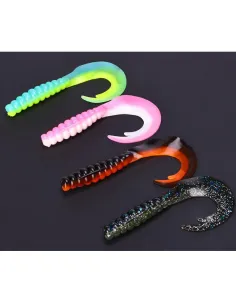 Falcetto Gommato Kolpo 6cm 1.6g Soft Bait Spinning Mare Lago Fiume Trout Area 5pz Siliconici Kolpo