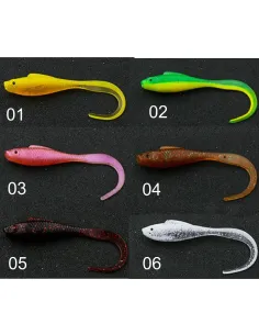 Kolpo 5.5cm 1.3g Rubberized Artificial Sickle Fish Spinning Sea Lake River 5pcs 2