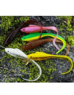 Artificiale Gommato Falcetto Pesciolino Kolpo 6.5cm 2.2g Spinning Mare Lago Fiume 5pz Siliconici Kolpo
