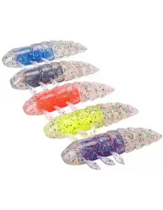 Vespa Gommata Kolpo 5.5cm 4.6g Spinning Lago Fiume Esche Soft Bait 3pz Siliconici Kolpo