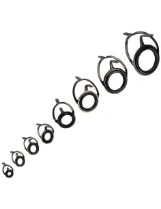 Kolpo Double Bridge Saltwater Resistant Universal Replacement Fishing Rod Rings 5pcs