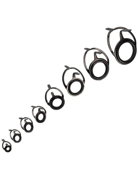 Kolpo Double Bridge Saltwater Resistant Universal Replacement Fishing Rod Rings 5pcs