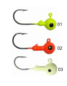 Testa Piombata Kolpo 3.5g Amo Jig Head per Esche Gommate Spinning Mare Lago Fiume 5pz Ami Spinning Kolpo 2