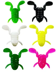 Rana Gommata Kolpo 4.2cm 4.2g Frog Spinning Bass Luccio Lago Fiume Topwater 3pz Siliconici Kolpo