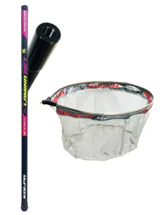Kolpo Combo Lamina Net + Magic Net Silver – Guadino Telescopico Power Fiber 5m + Testa Universale Guadini Kolpo