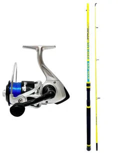 Kolpo Litorale 1.80 m 5/20 lbs + Genio Mulinello con Filo – Combo Trainetta Compatto e Affidabile Home Kolpo