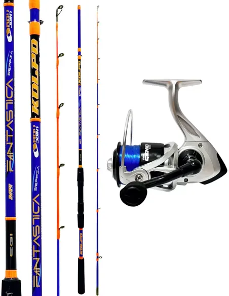 Kolpo Fantastica Seppia Egi 2–3.5 + Genio Mulinello con Filo – Combo Eging Sensibile e Preciso Kit Spinning Kolpo