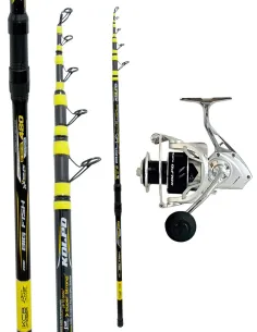 Kolpo Bellaforte 4.20 m UP 500 g + Mulinello Marvik Kolpo – Combo Estremo per Storioni e Siluri Kit Siluro Kolpo