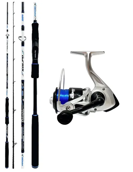 Kolpo Dolominia Spin 5–35 g Spinning Kit + Genio Reel with Line – Versatile and Sensitive Combo