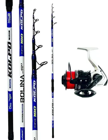 Combo Surfcasting Kolpo Bolina 4.50 m 160 g + Talent SW 7000 – Potenza e Lanci Lunghi Kit Surfcasting Kolpo
