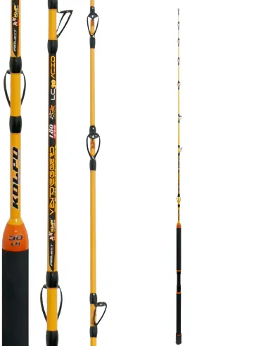 Kolpo Ventoleggero Traina Acid 1.80 m 30 lb – Tecnica, Compatta e da Combattimento Canne da traina Kolpo