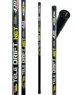 Kolpo Tele Drift Net Guadino Telescopico 4.20 m – Ultra Rigido con Filettatura Universale Guadini Kolpo