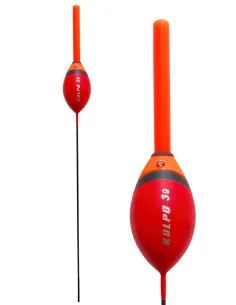 Kolpo Liro Galleggiante da Pesca Rosso e Arancione Alta Visibilità Mare Lago Fiume Sensibile e Affidabile ultra visibe Antenn...