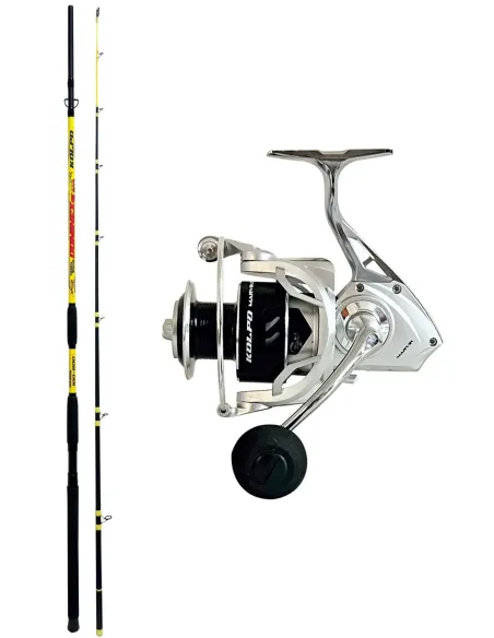 Combo Kolpo Dominex 3.30 m 100–500 g + Marvik – Potenza Estrema per Siluri e Storioni Kit Siluro Kolpo
