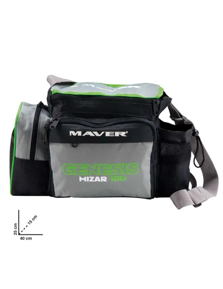 Maver Genesis Mizar 100 – Borsa da Pesca Ultra Resistente in Oxford 600D Borse porta attrezzatura Maver