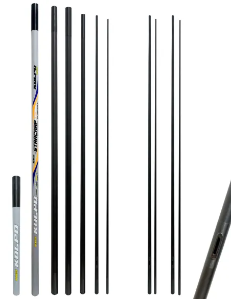 Kolpo Stracarp Roubaisienne 7m – Complete Pack for Carp Fishing with Tips and Case