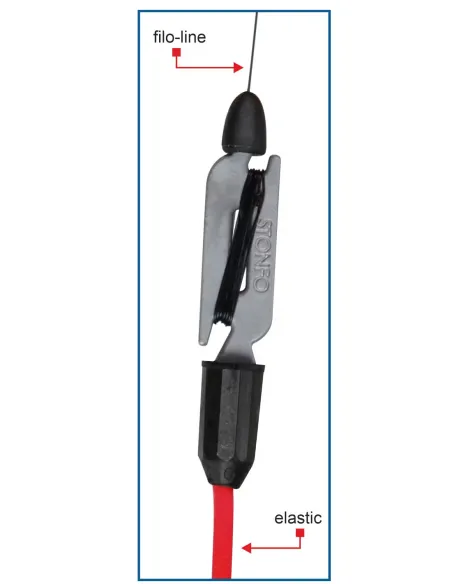 Stonfo Connettore Lenza-Elastico Regolabile – Leggero, Resistente e Ultra Preciso Elastici Roubaisienne Stonfo