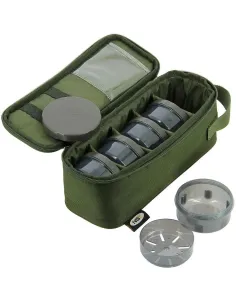 NGT Deluxe Glug Bag – Borsa Porta Esche con 5 Barattoli e Vassoio Interno Carpfishing Utility Bags NGT