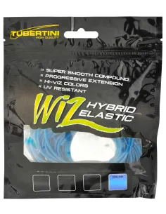 Tubertini Hybrid Elastic 4.0 mm Fluo Blue – Extra Powerful Roubaisienne Elastic for Big Fish