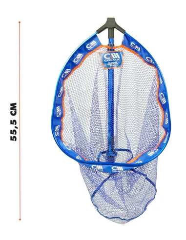 Colmic Dorado 5045 – Fishing Landing Net with Fixed Oval Head and Rubberized Mesh for Spinning and Fishing on the Move
