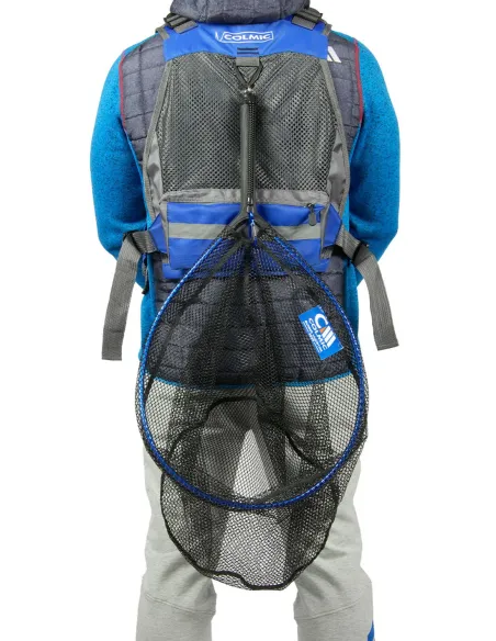 Colmic Yucatán 4535 – Short Landing Net with Magnetic System and Rubberized Net for Dynamic Fishing