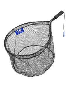 Colmic Hidalgo 5040 – Short Landing Net with Rubberized Mesh, Neoprene Handle, and Snap Hook for Dynamic Fishing