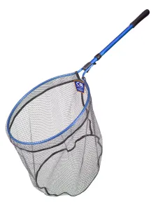 Colmic Press & Go Gumma Net – Guadino Pieghevole con Testa Ovale in Rete Gommata e Manico Estensibile Guadini Colmic