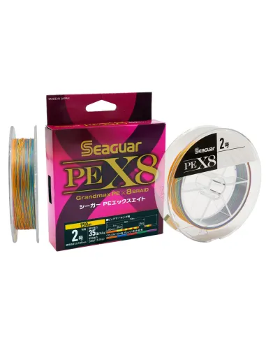 Seaguar PE X8 Grandmax 300 m – Treccia Giapponese 8 Fili Multicolor per Jigging, Vertical e Offshore Trecciati Seaguar