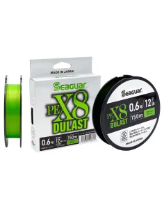 Seaguar PE X8 Dulast – Treccia Giapponese 8 Fili IZANAS ad Alta Visibilità per Spinning e Light Game Trecciati Seaguar