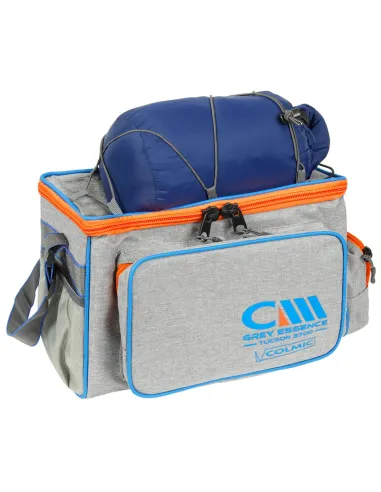 Colmic TUCSON 3700 GREY ESSENCE – Medium Shoulder Fishing Bag with Elasticated Clothes Loop