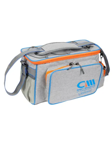 Colmic TUCSON 3700 GREY ESSENCE – Medium Shoulder Fishing Bag with Elasticated Clothes Loop