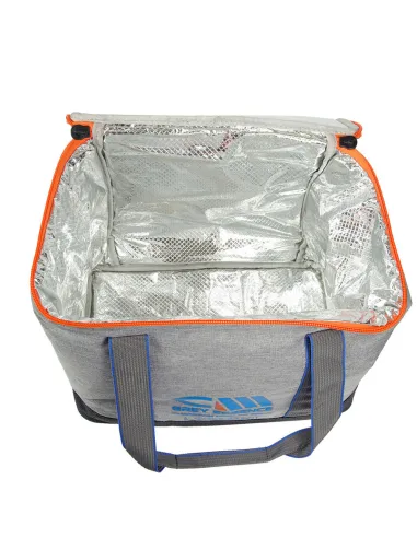 Colmic BOSTON 150 GREY ESSENCE – Large Fishing Cooler Bag for Bait, Drinks and Outdoors