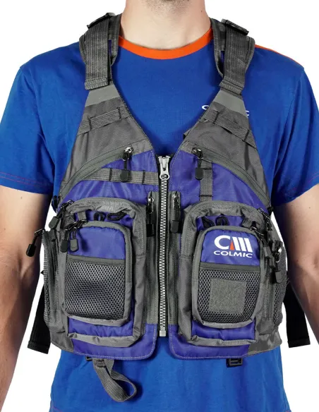 Gilet Fishing One Size – Gilet Tecnico da Pesca con 20+ Tasche e Massima Organizzazione Gilet da pesca Colmic