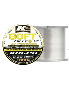 Kolpo Illusion Soft Mille 1000 mt – High-Resistance Soft Fishing Monofilament with Invisible Clear Blue Color