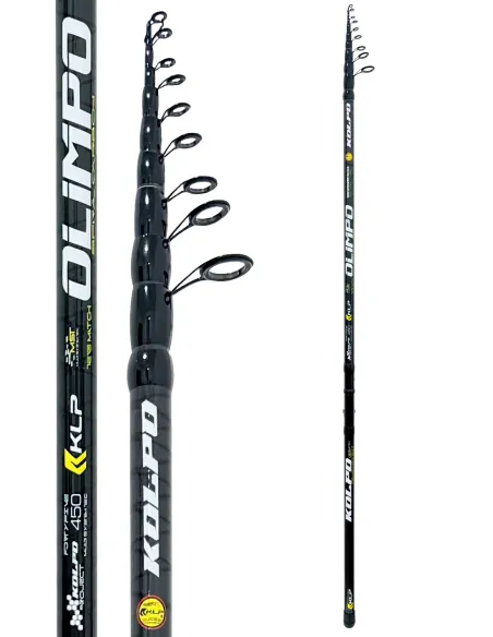 Canna Kolpo Olimpo Tele Match 50-100g | Canna da Pesca Telescopica in Carbonio Alto Modulo Mare e Lago Canne Telematch Kolpo